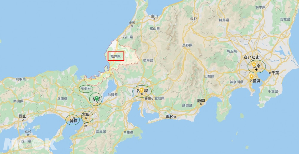 福井縣位置