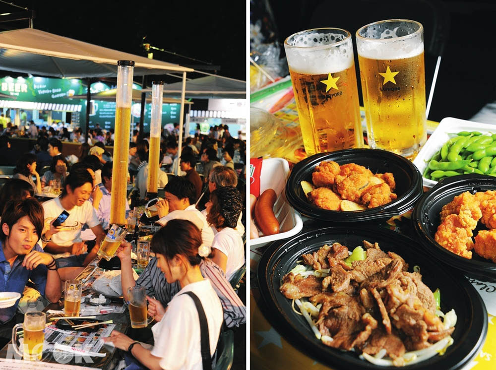 札幌大通公園夏季舉辦的啤酒節活動