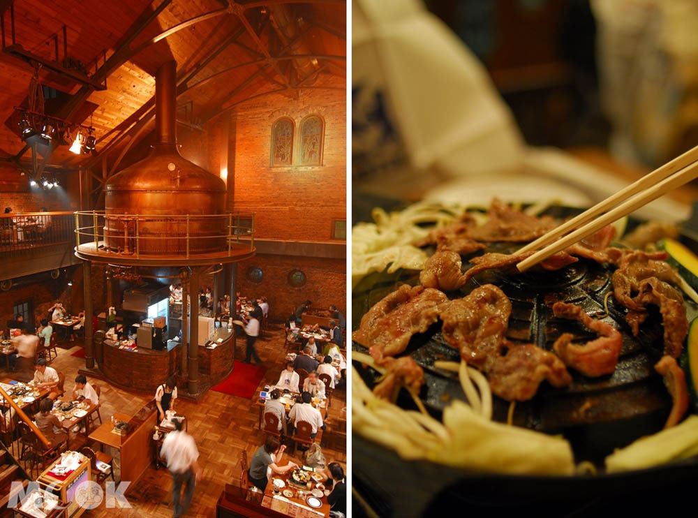 札幌啤酒園內的餐廳提供成吉思汗烤肉