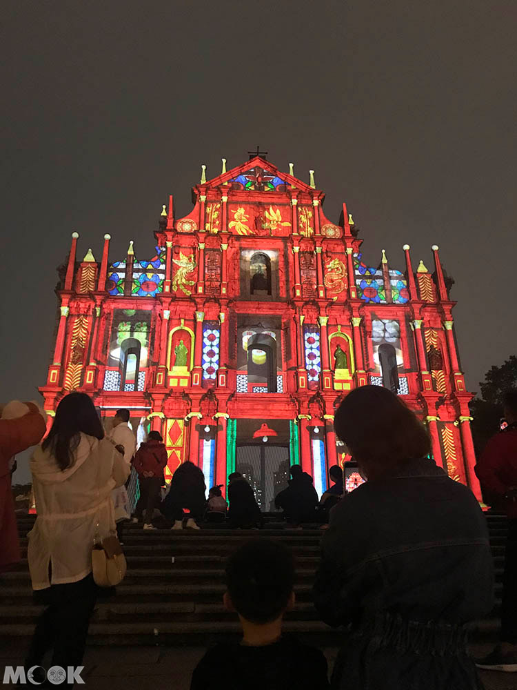 中國 澳門 澳門光影節 大三巴牌坊 光雕