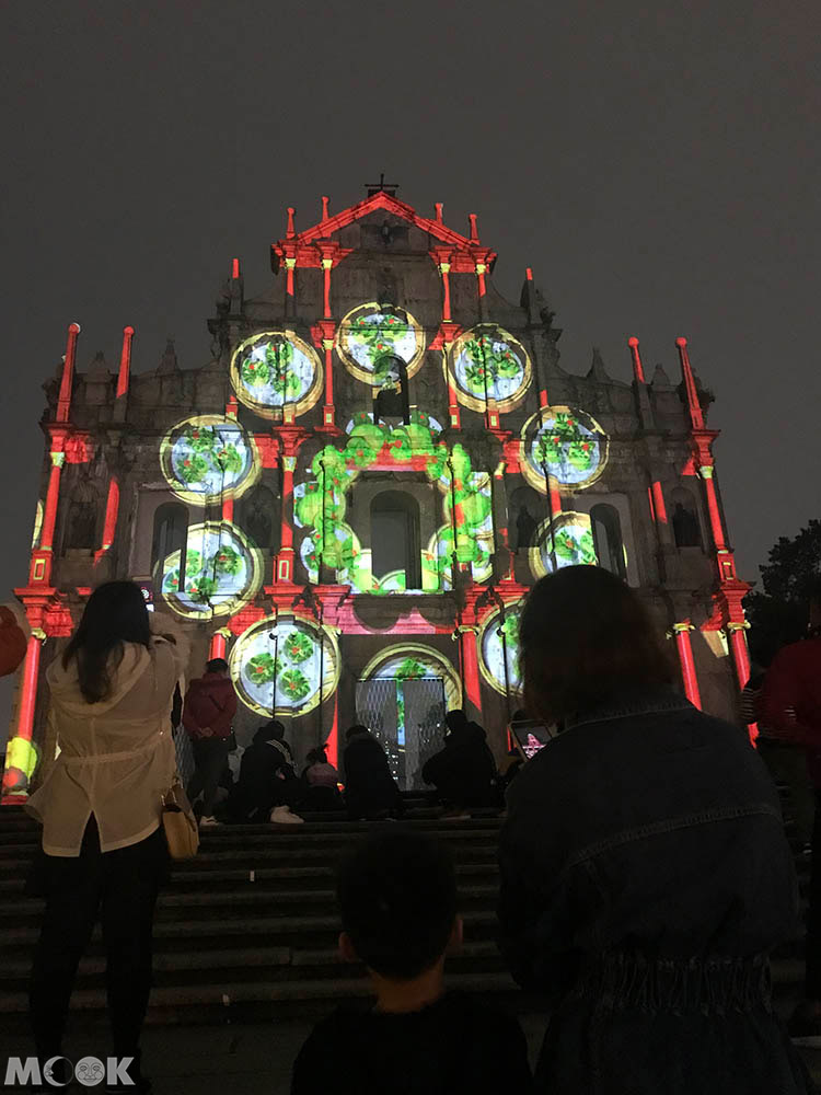 中國 澳門 澳門光影節 大三巴牌坊 光雕