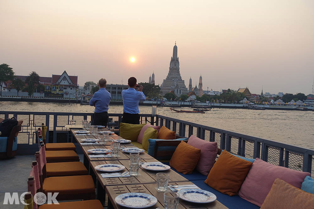 泰國 曼谷 鄭王廟 昭披耶河畔 夜景 夕陽 日落 餐廳
