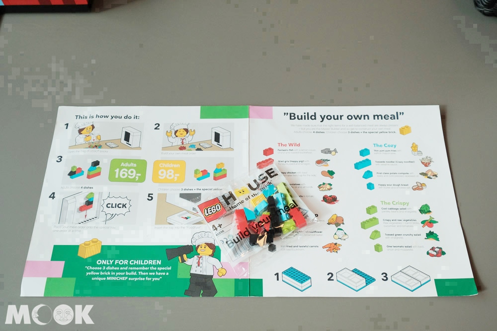 樂高之家Mini Chef菜單與點餐積木