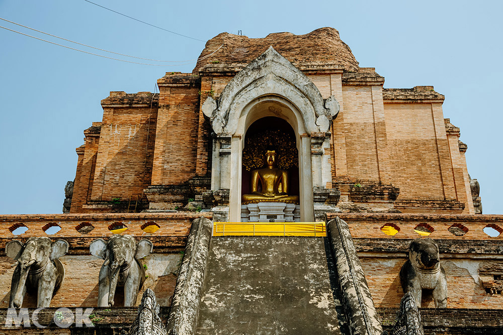 泰國 清邁 古城 寺廟 泰國寺廟 聖隆骨寺 柴迪隆寺 佛塔外觀