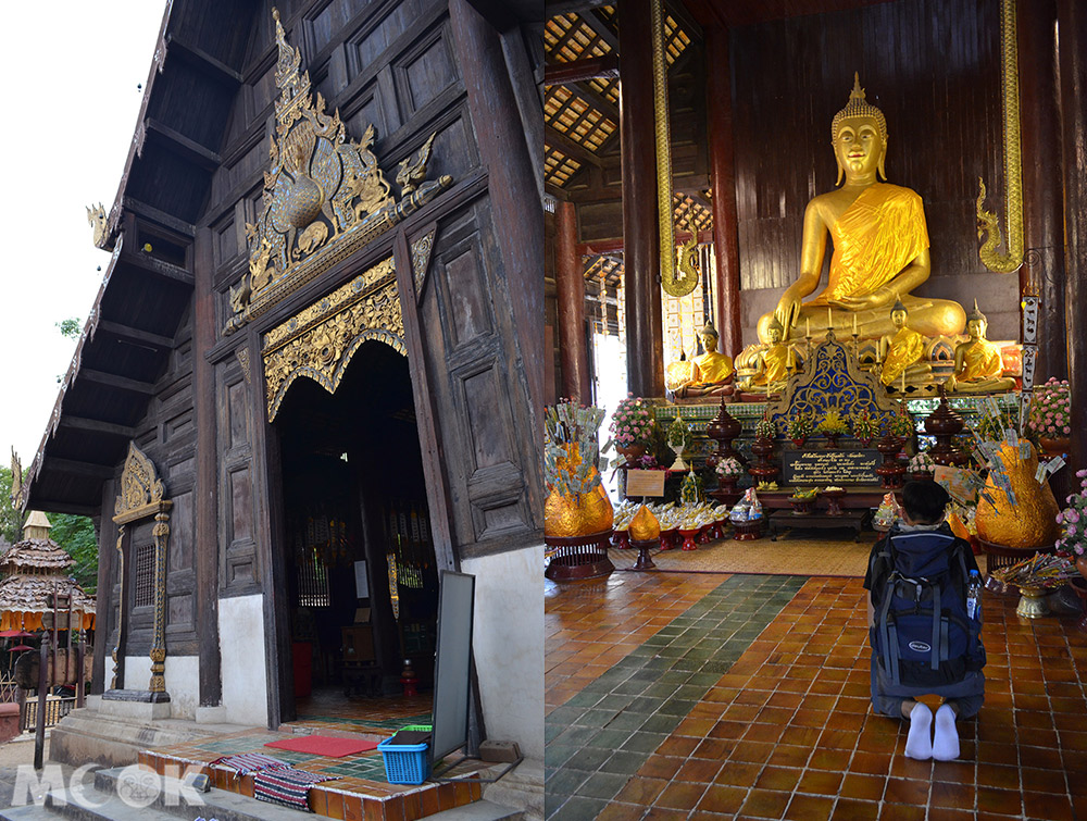 泰國 清邁 古城 寺廟 泰國寺廟 潘道寺 主殿外觀 主殿內部