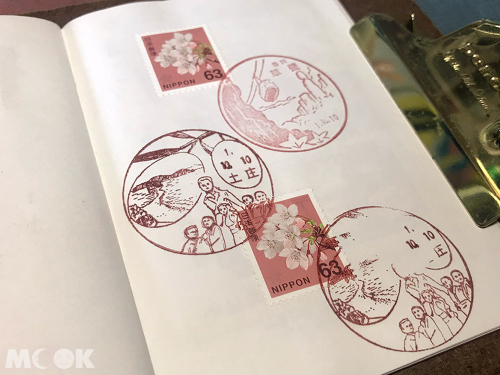旅行 手帳 日本 郵便局 風景印 郵戳