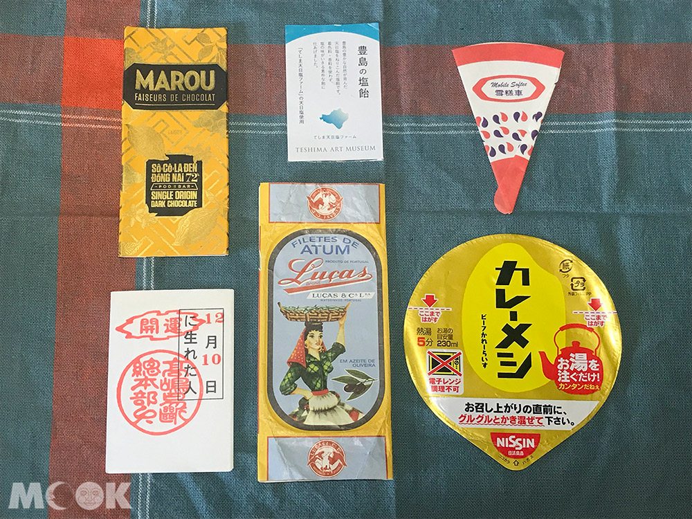 旅行 手帳 素材收集 包裝紙