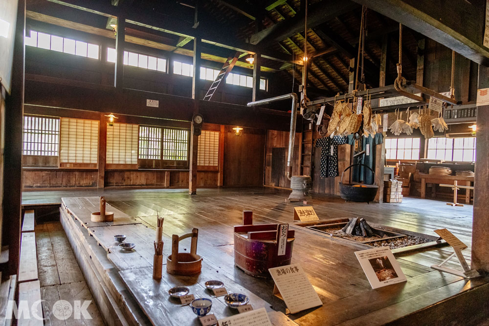 舊余市福原漁場內的展示