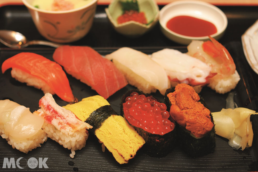 北海道小樽運河食堂的食物