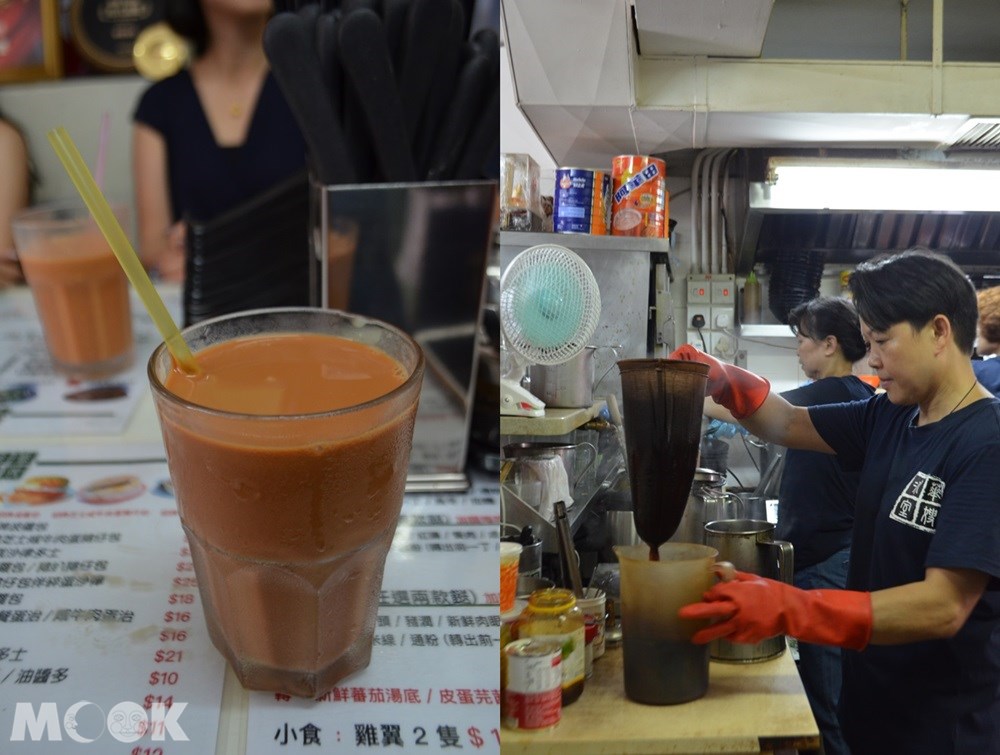 香港 元朗 華嫂冰室 本店 奶茶 冰花奶茶
