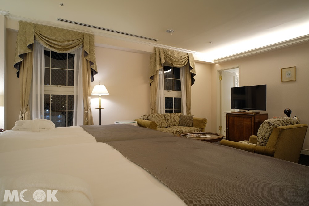 神戶北野飯店房間採用復古的傢俱