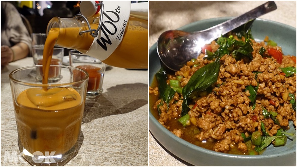 台灣 台北 泰國菜 Woo Taiwan 浮誇 網美 泰式奶茶 辣炒豬肉
