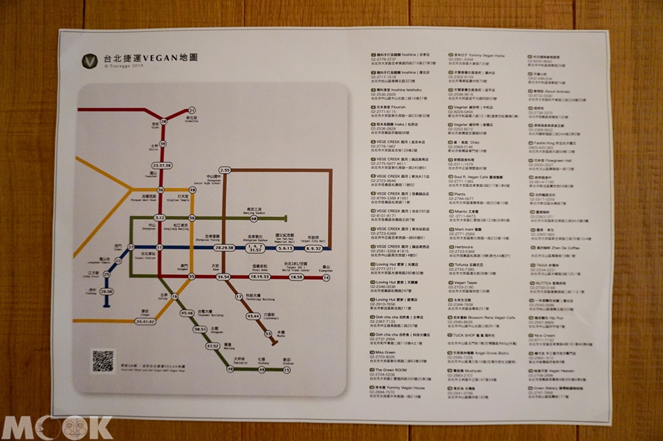 台灣台北市　忠孝敦化站　元禾食堂　台北捷運VEGAN地圖