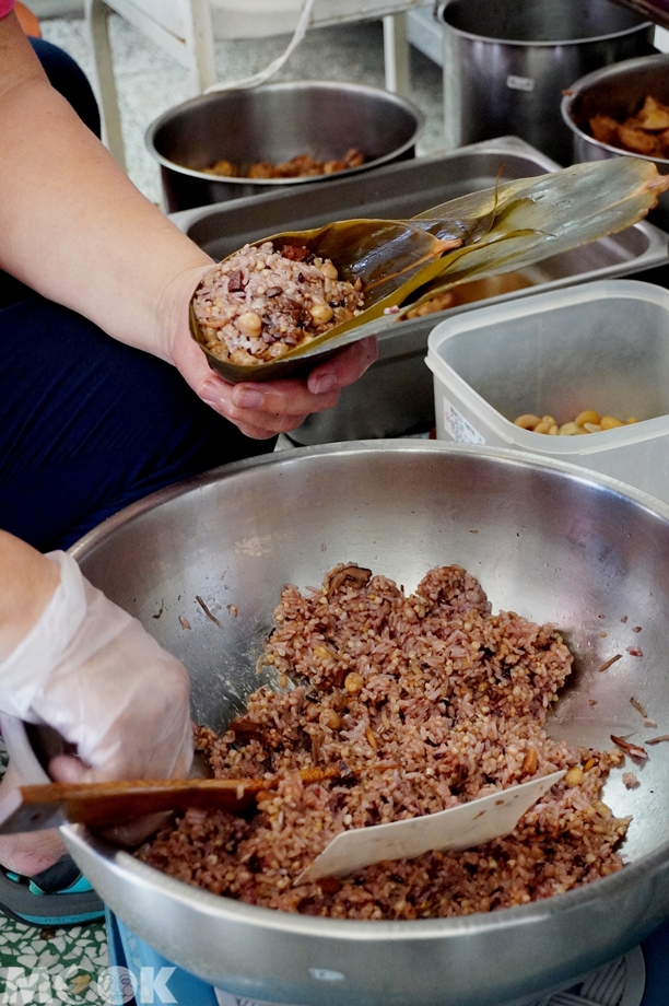台灣台中市　西區　第五市場　素食粽
