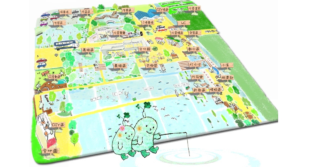 勝洋水草休閒農場 園區地圖