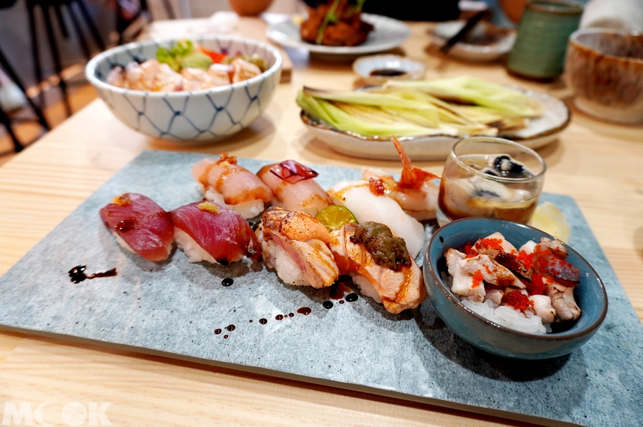 台灣台北市　南京復興站　THE 春　餐點握壽司綜合10貫