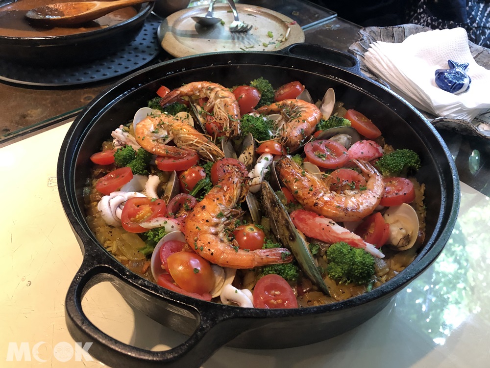 鶯歌 隱村時光 番紅花燉煮海鮮鑄鐵鍋巴飯