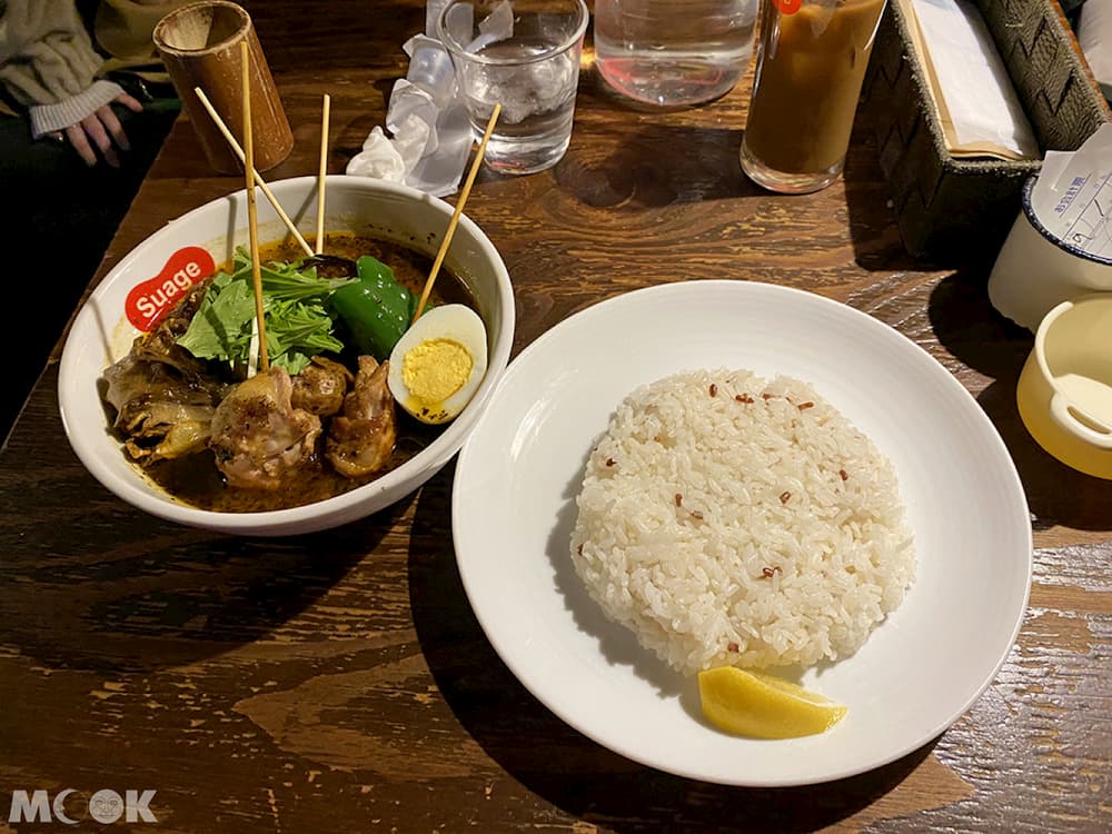 串燒知床雞肉野菜湯咖哩 1150yen