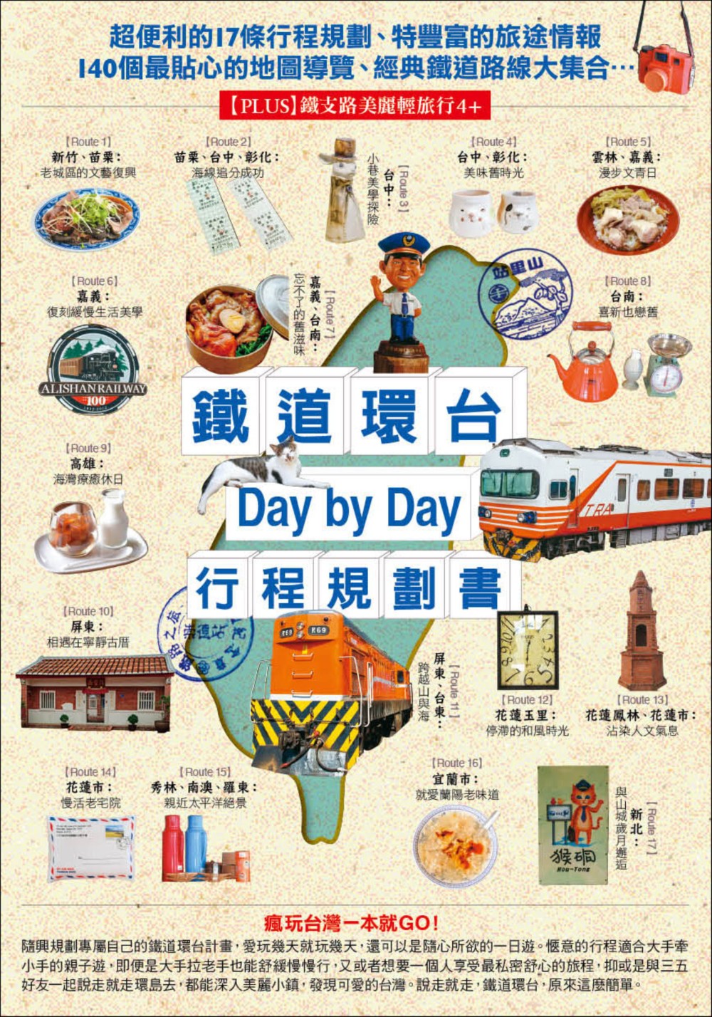鐵道環台Day by Day行程規劃書